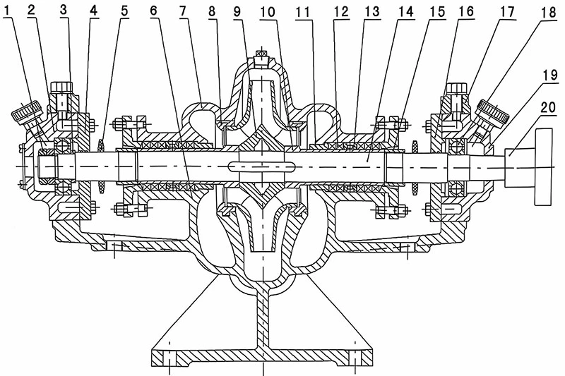 Double suction water pump1